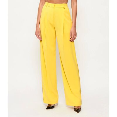 Elisabetta Franchi Spodnie Relaxed fit żółty 40 Elisabetta Franchi Spodnie Relaxed fit żółty 40
