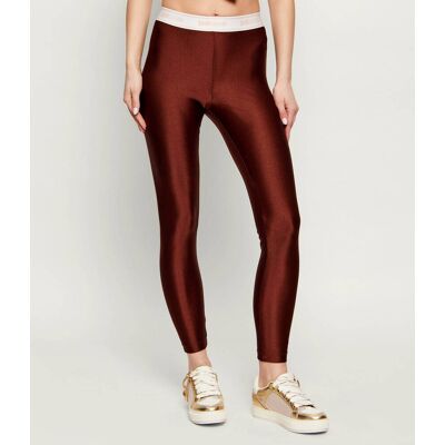 Just Cavalli Legginsy Slim Fit brązowy 36 Just Cavalli Legginsy Slim Fit brązowy 36
