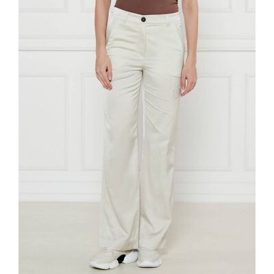 Marc Cain Spodnie WIGAN Loose fit high waist ecru 42 Marc Cain Spodnie WIGAN Loose fit high waist ecru 42