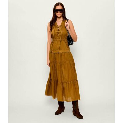 Pinko Sukienka CASARSA brązowy 40 Pinko Sukienka CASARSA brązowy 40