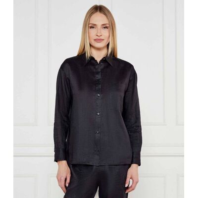 Boss ORANGE Koszula C_Bostija Oversize fit czarny 40 Boss ORANGE Koszula C_Bostija Oversize fit czarny 40