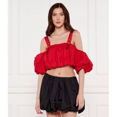 Pinko Top RAUL Cropped Fit czerwony S Pinko Top RAUL Cropped Fit czerwony S