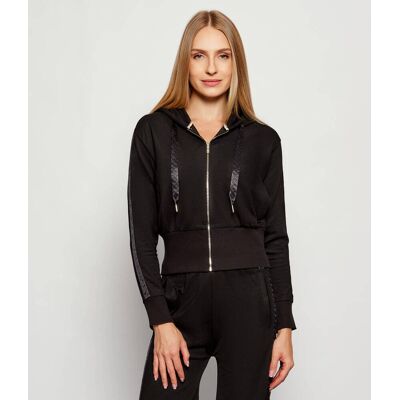 Boss BLACK Bluza B Texture_Jacket H. Cropped Fit czarny M Boss BLACK Bluza B Texture_Jacket H. Cropped Fit czarny M