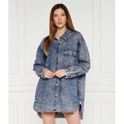 One Teaspoon Sukienka denim niebieski XS One Teaspoon Sukienka denim niebieski XS