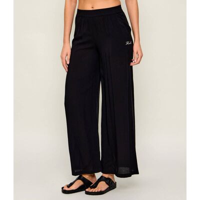 Karl Lagerfeld Jeans Spodnie Karl Bow Relaxed fit czarny S Karl Lagerfeld Jeans Spodnie Karl Bow Relaxed fit czarny S