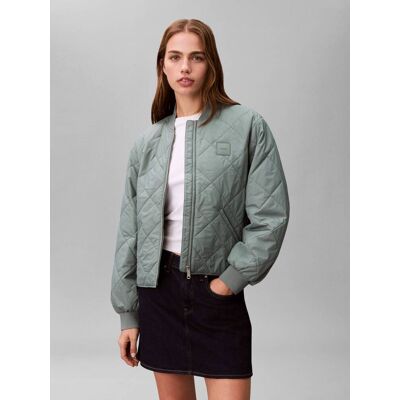 Calvin Klein Jeans Kurtka bomber Regular Fit zielony XS Calvin Klein Jeans Kurtka bomber Regular Fit zielony XS
