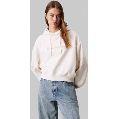 Calvin Klein Jeans Bluza CHENILLE Regular Fit ecru XS Calvin Klein Jeans Bluza CHENILLE Regular Fit ecru XS