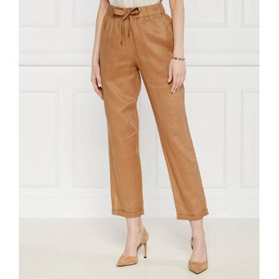 Boss ORANGE Spodnie cygaretki timpa Loose fit brązowy 40 Boss ORANGE Spodnie cygaretki timpa Loose fit brązowy 40
