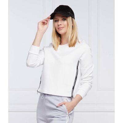 Giorgio Armani Emporio Armani Bluza Cropped Fit biały L Giorgio Armani Emporio Armani Bluza Cropped Fit biały L