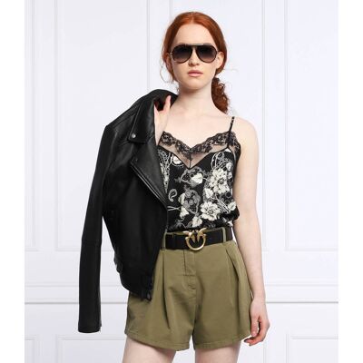 Pinko Top GIAGGIOLO Regular Fit czarny 36 Pinko Top GIAGGIOLO Regular Fit czarny 36