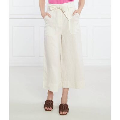 MAX&Co.; Lniane spodnie FINESTRA Straight fit beżowy 34 MAX&Co.; Lniane spodnie FINESTRA Straight fit beżowy 34
