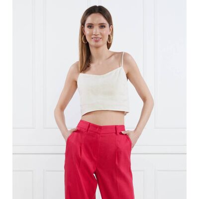 MAX&Co.; Lniany top MARISOL Cropped Fit ecru 40 MAX&Co.; Lniany top MARISOL Cropped Fit ecru 40
