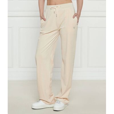 Guess ACTIVE Spodnie dresowe COUTURE Straight fit ecru XL Guess ACTIVE Spodnie dresowe COUTURE Straight fit ecru XL