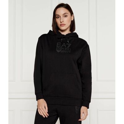 EA7 Bluza Oversize fit czarny M EA7 Bluza Oversize fit czarny M
