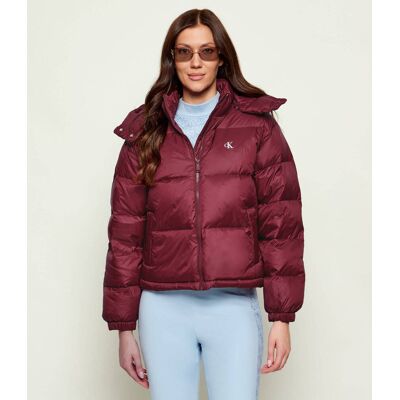 Calvin Klein Jeans Puchowa kurtka Regular Fit bordowy XS Calvin Klein Jeans Puchowa kurtka Regular Fit bordowy XS