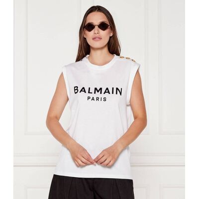 Balmain Top Regular Fit biały L Balmain Top Regular Fit biały L