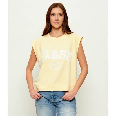 Ba&sh; T-shirt BEATA Relaxed fit żółty M Ba&sh; T-shirt BEATA Relaxed fit żółty M