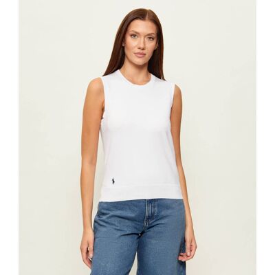 Polo Ralph Lauren Top Slim Fit biały XS Polo Ralph Lauren Top Slim Fit biały XS