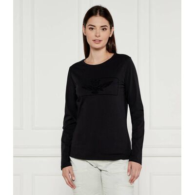 Aeronautica Militare Bluzka Regular Fit czarny S Aeronautica Militare Bluzka Regular Fit czarny S