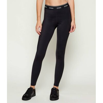 Guess ACTIVE Legginsy ALBA Skinny fit czarny S Guess ACTIVE Legginsy ALBA Skinny fit czarny S