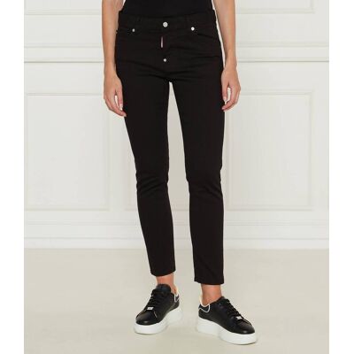 Dsquared2 Jeansy Cool Girl Jean Regular Fit low rise czarny 40 Dsquared2 Jeansy Cool Girl Jean Regular Fit low rise czarny 40