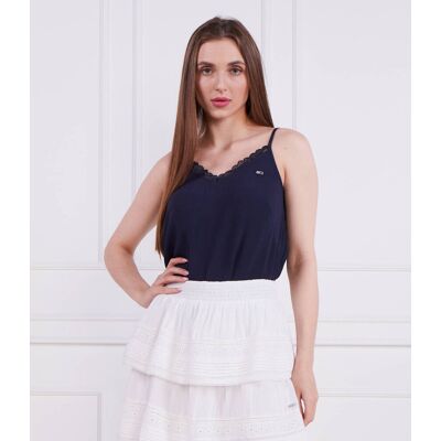 Tommy Jeans Top Loose fit granatowy S Tommy Jeans Top Loose fit granatowy S
