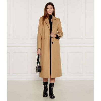 HUGO Wełniany płaszcz Mojeni camel 36 HUGO Wełniany płaszcz Mojeni camel 36