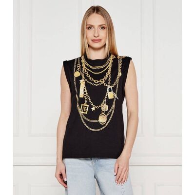 Balmain Top Loose fit czarny M Balmain Top Loose fit czarny M