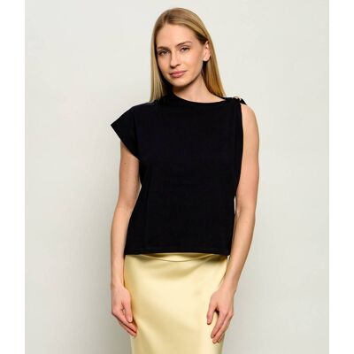 Ba&sh; Bluzka ALLIA Relaxed fit czarny S Ba&sh; Bluzka ALLIA Relaxed fit czarny S