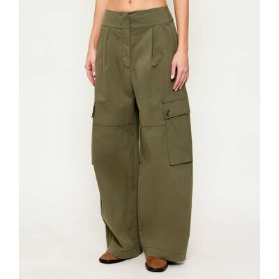 Weekend MaxMara Spodnie cargo WKDAQUILA Loose fit zielony 36 Weekend MaxMara Spodnie cargo WKDAQUILA Loose fit zielony 36