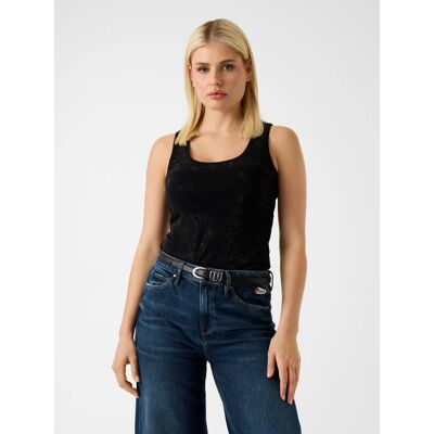 Guess Top ALLOVER Slim Fit czarny M Guess Top ALLOVER Slim Fit czarny M