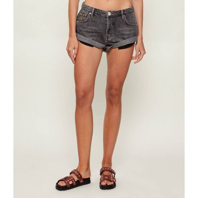 One Teaspoon Jeansowe szorty Bandits Regular Fit szary 28 One Teaspoon Jeansowe szorty Bandits Regular Fit szary 28