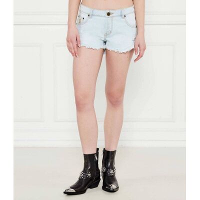One Teaspoon Jeansowe szorty DUKES Loose fit low waist błękitny 27 One Teaspoon Jeansowe szorty DUKES Loose fit low waist błękitny 27
