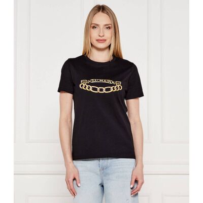 Balmain T-shirt Regular Fit czarny XS Balmain T-shirt Regular Fit czarny XS
