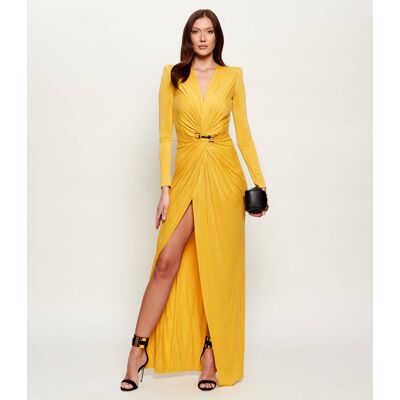 Elisabetta Franchi Sukienka żółty 34 Elisabetta Franchi Sukienka żółty 34