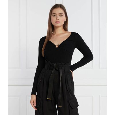Pinko Wełniany sweter Regular Fit czarny S Pinko Wełniany sweter Regular Fit czarny S