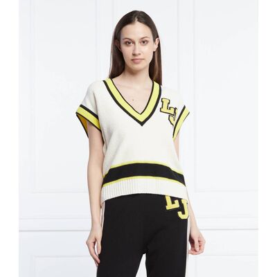 Liu Jo Kamizelka Relaxed fit biały S Liu Jo Kamizelka Relaxed fit biały S