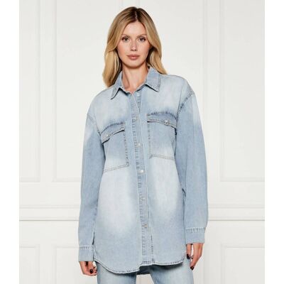 One Teaspoon Jeansowa koszula Essential Oversize fit błękitny M One Teaspoon Jeansowa koszula Essential Oversize fit błękitny M