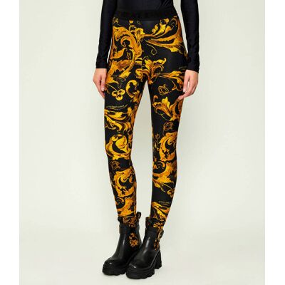 Versace Jeans Couture Legginsy BAROCCO PORCELAIN Skinny fit czarny 34 Versace Jeans Couture Legginsy BAROCCO PORCELAIN Skinny fit czarny 34