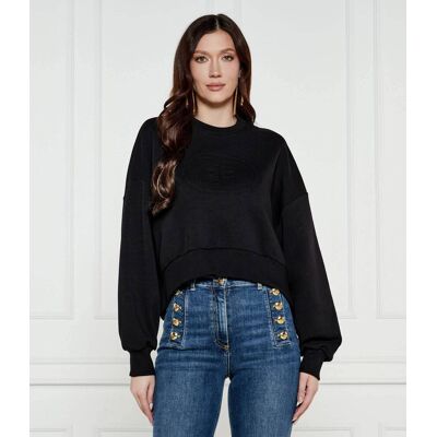 Elisabetta Franchi Bluza Oversize fit czarny 44 Elisabetta Franchi Bluza Oversize fit czarny 44