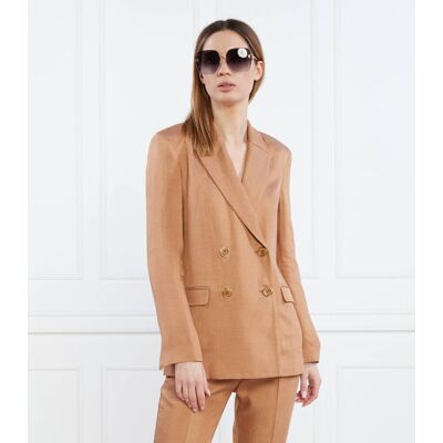 Liu Jo Marynarka Slim Fit z dodatkiem lnu beżowy 42 Liu Jo Marynarka Slim Fit z dodatkiem lnu beżowy 42