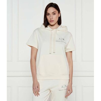 Giorgio Armani Exchange Bluza Regular Fit ecru S Giorgio Armani Exchange Bluza Regular Fit ecru S