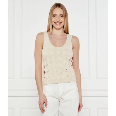Pinko Sweter + top DERRIK Regular Fit beżowy XS Pinko Sweter + top DERRIK Regular Fit beżowy XS