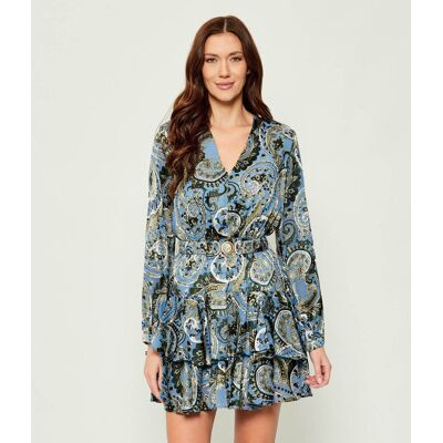 Guess Sukienka CLARISSE niebieski XXL Guess Sukienka CLARISSE niebieski XXL