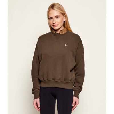 Polo Ralph Lauren Bluza Loose fit brązowy L Polo Ralph Lauren Bluza Loose fit brązowy L