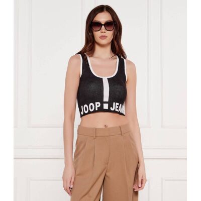 Joop! Jeans Top Kama Cropped Fit czarny L Joop! Jeans Top Kama Cropped Fit czarny L