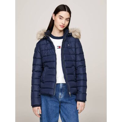 Tommy Jeans Puchowa kurtka Slim Fit granatowy XS Tommy Jeans Puchowa kurtka Slim Fit granatowy XS