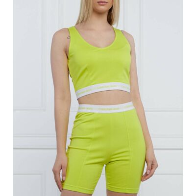 Calvin Klein Jeans Top Slim Fit zielony L Calvin Klein Jeans Top Slim Fit zielony L