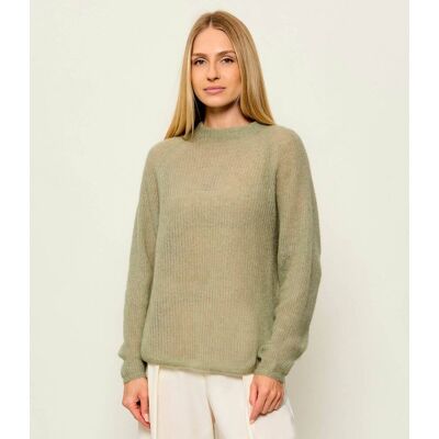 Boss BLACK Wełniany sweter Fewena Relaxed fit zielony L Boss BLACK Wełniany sweter Fewena Relaxed fit zielony L