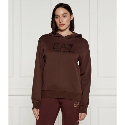 EA7 Bluza Regular Fit brązowy L EA7 Bluza Regular Fit brązowy L